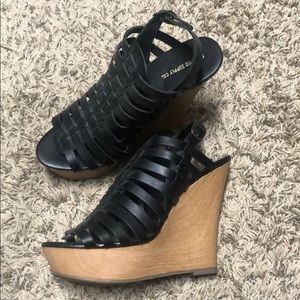 Mossimo Supply Co Black Wedge size 8.5